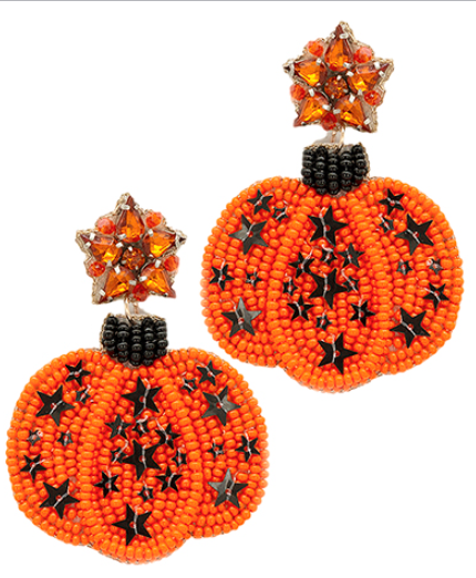 Razzle Dazzle Pumpkin Earrings